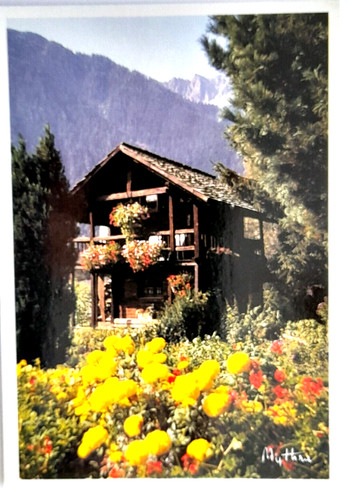 Carte postale randonnée - carte, en