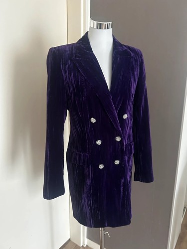 Blazer long zara velours - long,