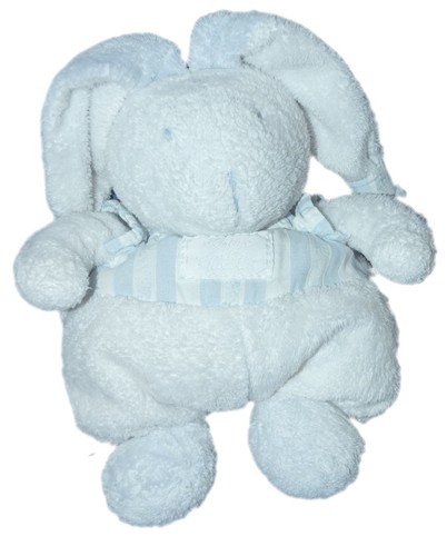 Doudou lapin bleu - doudou,