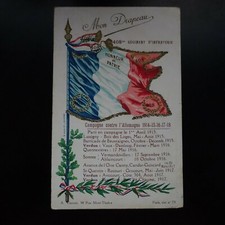 Carte postale cpa mon drapeau - carte,