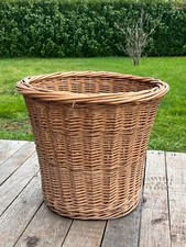 ❤️ANCIENNE superbe corbeille à papier poubelle vintage en rotin Osier