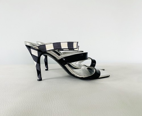 Sandales mules talon cuir - sandales,