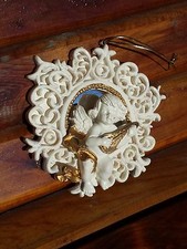 Vintage Wooden Painted Angel