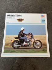 CARTE FICHE MOTO collection ATLAS HARLEY DAVIDSON 1200 XLH SPORTSTER