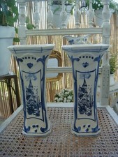 2 Vases Delfts Blauw Signés