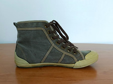 Baskets montantes marron. Toile. TBS. Pointure 39 / 40