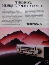 PUBLICITÉ THOMSON AUTO RADIO