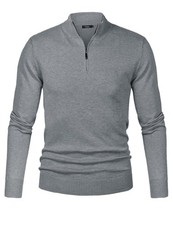 Pull Homme Zippé avec Col