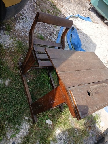 Banc écolier meuble - d, ancien