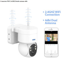 Caméra de surveillance - KERUI – caméra de Surveillance extérieure PTZ IP Wifi 4
