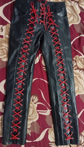 Pantalon cuir moto homme - , neuf