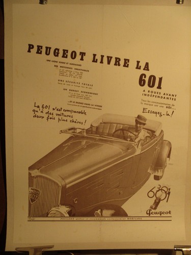 Affiche automobile peugeot - affiche,