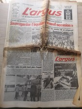 L'ARGUS du 22/09/1983; Les