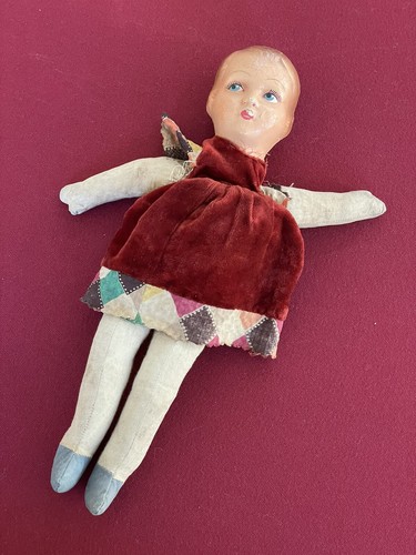 Poupée papier mâché - poupée,