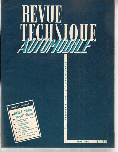 Revue technique automobile 181 - revue,