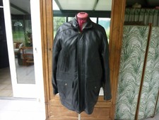 veste cuir  homme , , T  54 ,   RIVER  SKIN  ,  doublé   , noir , très bon état