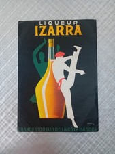 Paul COLIN affiche 45 x 32 cm "LIQUEUR IZARRA" Imprimerie BEDOS 1930 