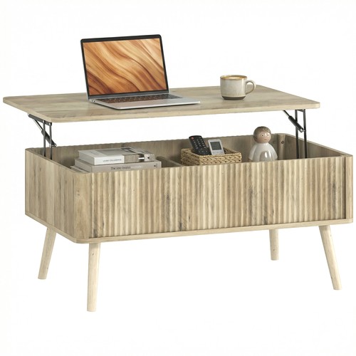 Homcom table basse - basse, relevable