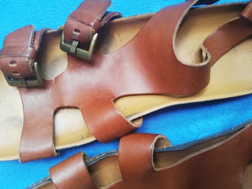 Spartiates cuir taille - cuir,