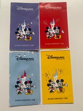 lot 4 tickets Disneyland paris jaune bleu, rouge etc déjà utilisé