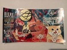 Etiqu. Can'Alu : CHAMANISME COMPULSIF -  Br. Sainte Cru / Colmar 68 France