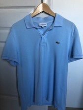 polo lacoste homme bleu clair