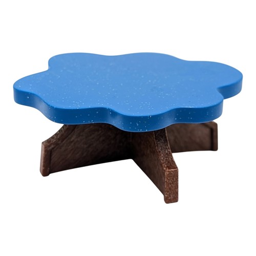 Playmobil table bleue/brun