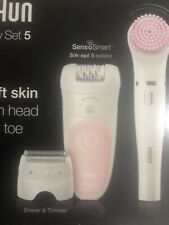Braun Epilateur Silk Epil 5 SensoSmart rechargeable étanche + accessoires ,Neuf