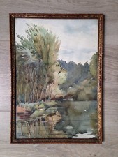 Joli cadre aquarelle signée