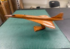 Concorde maquette bois - bois, 51cm