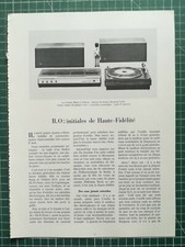 1082 Publicité circa 1960 chaine hifi Bang Olufsen