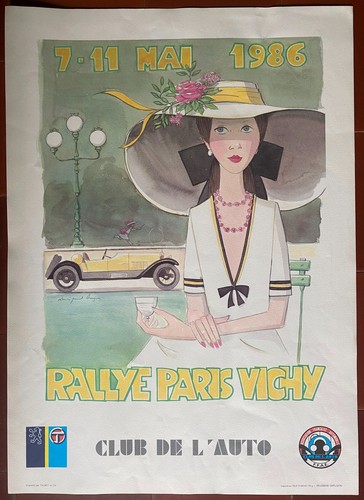 Affiche 20ème rallye paris - rallye,