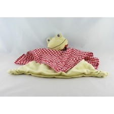 Doudou plat grenouille vert