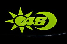 STICKERS  vr46  FLUO N 46  VALENTINO ROSSI Moto GP ,vr46   FLUO 90X150MM 