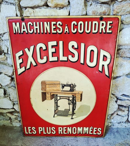 Excelsior tole publicitaire - excelsior, -tole