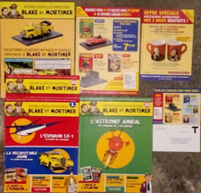 3 fascicules -   véhicules fantastiques Blake et Mortimer (Hachette) + Flyer pub