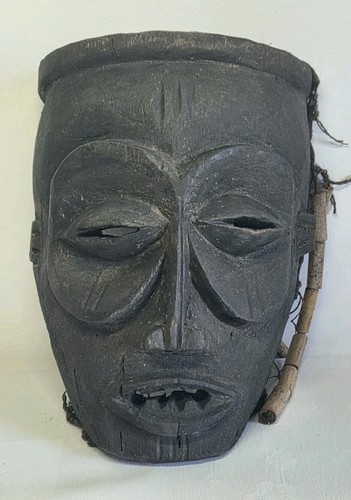 07m5 ancien masque africain - masque,
