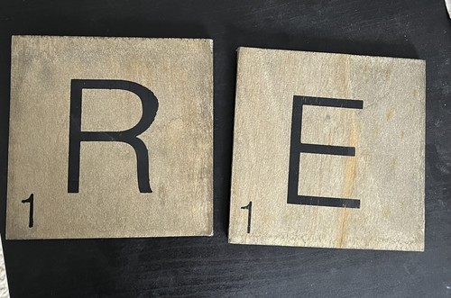 6x6 inch large wooden scrable