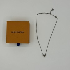 Collier Louis Vuitton M63197 Essential V Argent Authentique Femme Occasion Japon