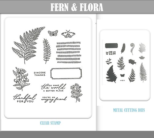 Fern flora clear stamps and - flora,