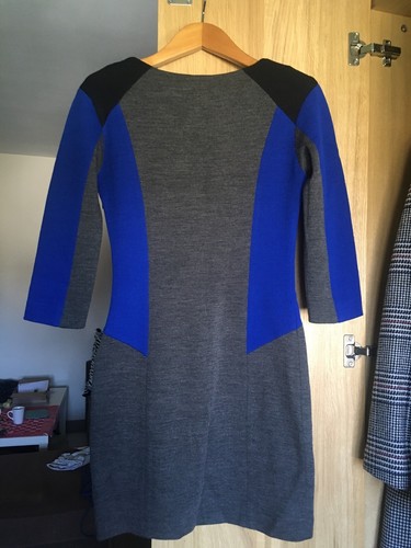 Robe sandro gris - robe, bleu