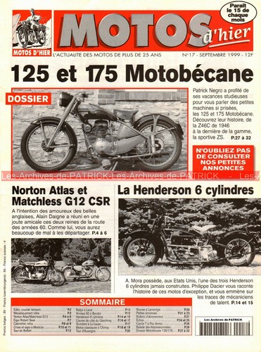 Motos hier 17 motobecane - motos,