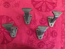 4 patères aluminium vintage