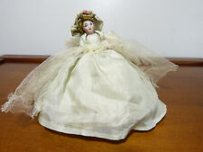 Poupée mignonnette marotte ancienne buste tete bras en biscuit de porcelaine