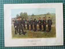 yg4 Paul Kittel lithographie Griffe Koplen soldats d'après Von C Röchling