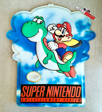 ENSEIGNE PLV OFFICIELLE SUPER NINTENDO - SUPER MARIO WORLD 100% AUTHENTIQUE