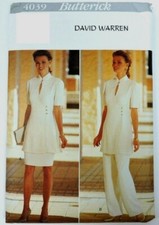 V?4039 PATRON BUTTERICK  DAVID WARREN PANTALON JUPE TUNIQUE ORIENTALE  40 AU 44