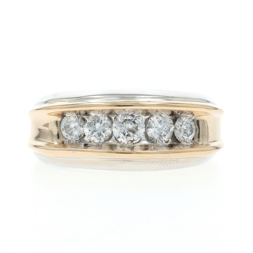 Blanc diamant cinq pierre - or,