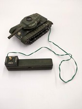 Char DAISY Matic US ARMY 01562 Tank WWII en tôle Original Télécommande à pile