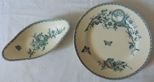 Ravier plat faience - un,